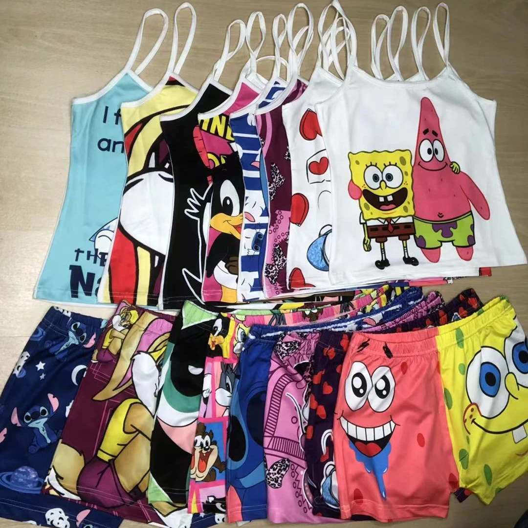 Wholesale 2021 Womens 2 Piece Neon Cartoon Yoga Sweat Shorts Set Women Clothing 80 Colors Shorts Sets, Mix color
Wholesale 2021 Womens 2 Piece Neon Cartoon Yoga Sweat Shorts Set Women Clothing 80 Colors Shorts Sets, Mix color