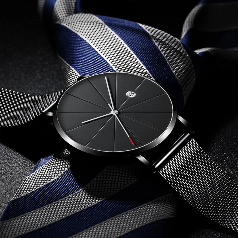 2020 Men's Fashion Business Calendar Watches Luxury Stainless Steel Mesh Belt Analog Quartz Watch relogio masculino, As picture
2020 Men's Fashion Business Calendar Watches Luxury Stainless Steel Mesh Belt Analog Quartz Watch relogio masculino, As picture