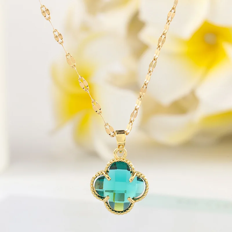 High quality gold plated 4 leaf clover necklace jewelry stainless steel chain four leaf clover necklace
High quality gold plated 4 leaf clover necklace jewelry stainless steel chain four leaf clover necklace