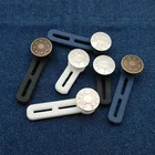 Box button-free removable universal button adjustable waistband extension button