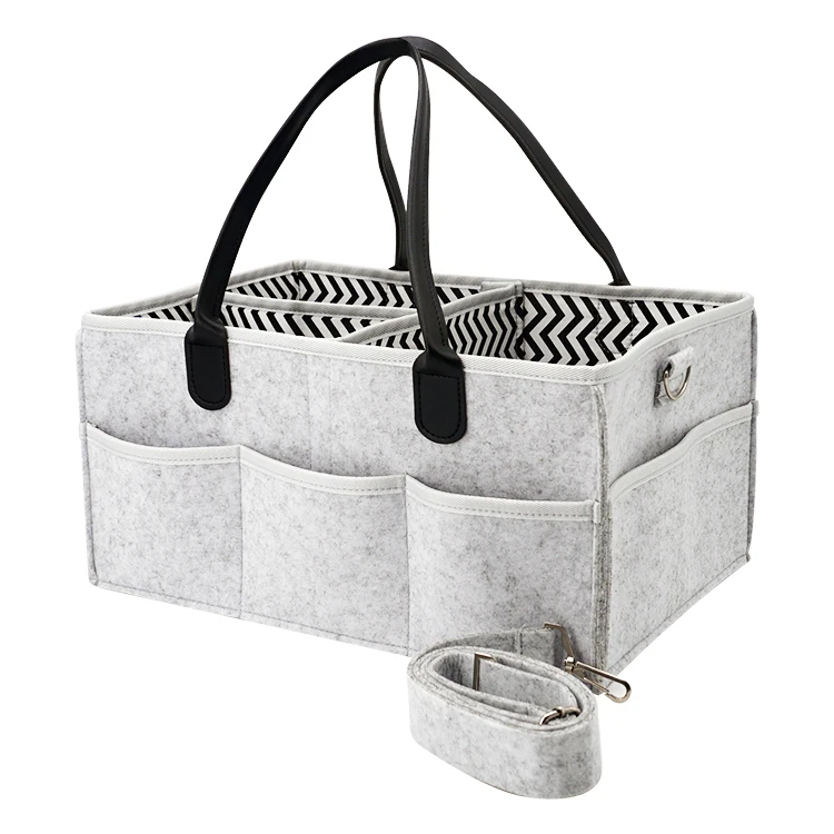 High quality nursery organizer baby diaper caddy felt baby diaper bag for travel, Light grey or custom
High quality nursery organizer baby diaper caddy felt baby diaper bag for travel, Light grey or custom
