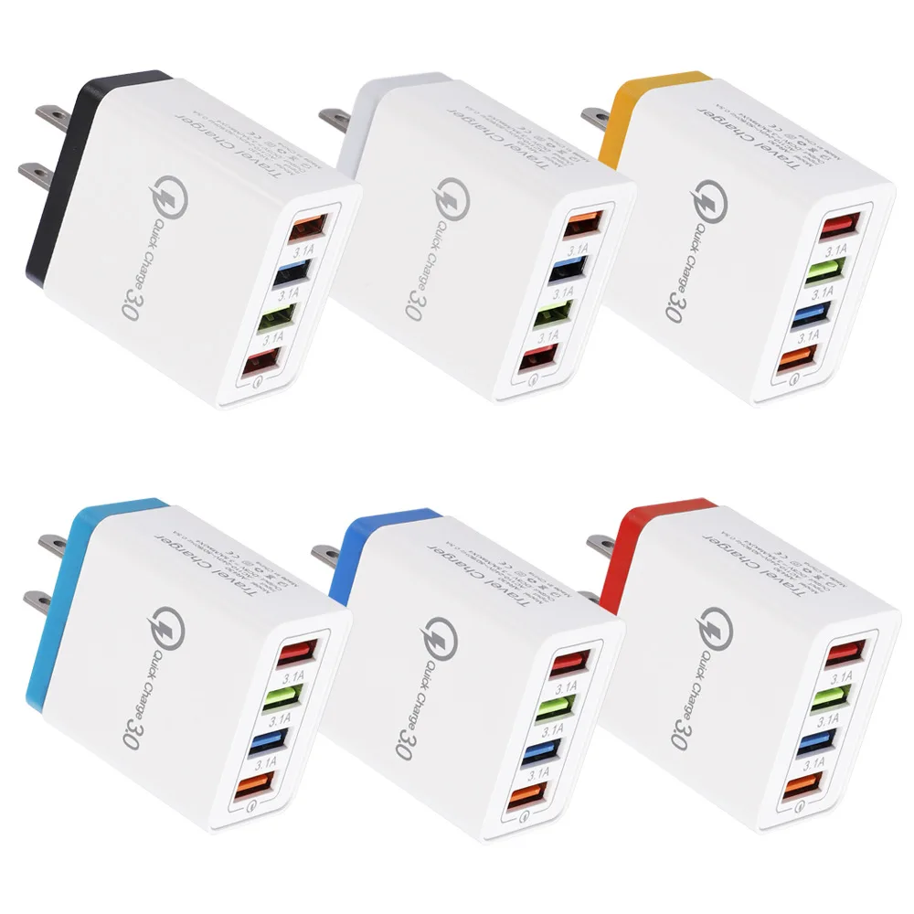 Free Sample Charger 4 Ports QC 3.0 Quick Charging US EU Plug Micro USB Wall Charger Fast Charger For Smart Phones, 7 colors
Free Sample Charger 4 Ports QC 3.0 Quick Charging US EU Plug Micro USB Wall Charger Fast Charger For Smart Phones, 7 colors