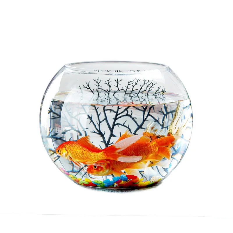 4 to 20 inch Small and Large Round Cold Cut Clear Glass Aquarium Fish Bowl For Home Decor