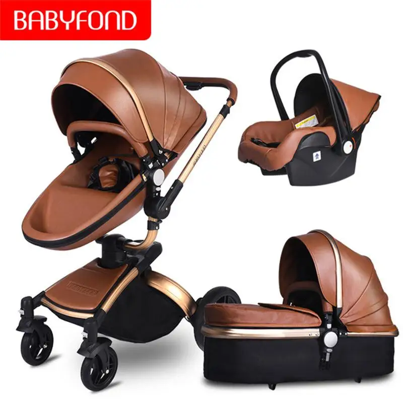 Brand newborn baby stroller babyfond 3 in 1 luxury pu leather two-way push 360 rotate baby car
Brand newborn baby stroller babyfond 3 in 1 luxury pu leather two-way push 360 rotate baby car