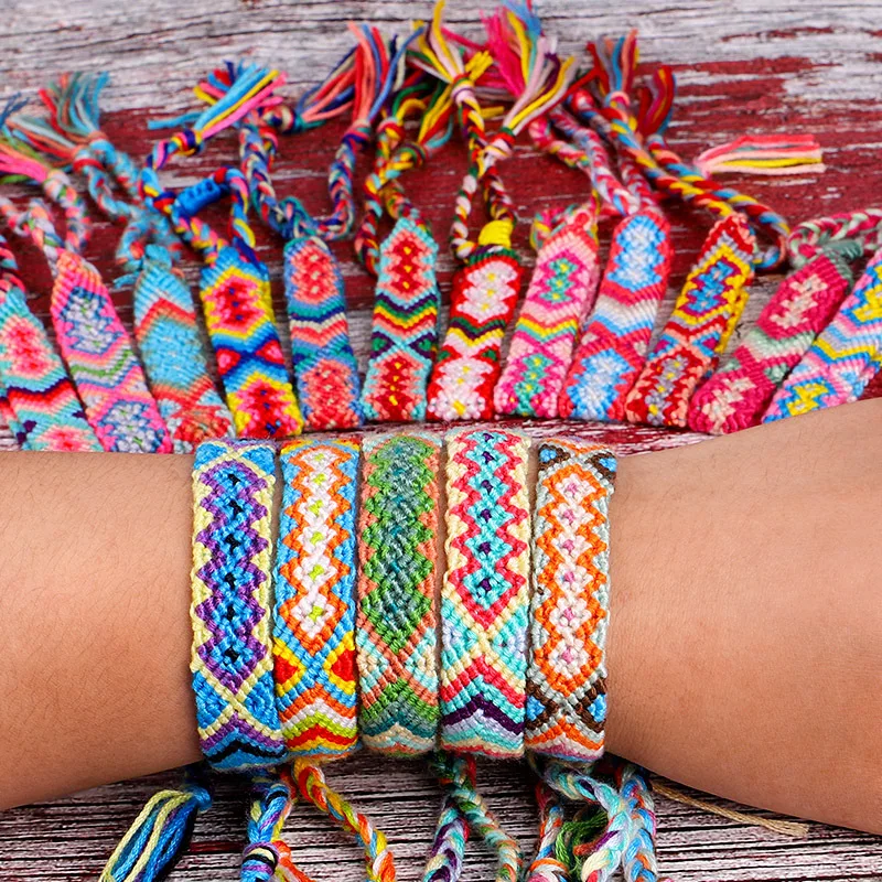 New Hot Retro Friendship Bohemian Handmade Thread Bracelet Multicolor String Cord Woven Braided Hippie Bracelets For Women Men, As picture
New Hot Retro Friendship Bohemian Handmade Thread Bracelet Multicolor String Cord Woven Braided Hippie Bracelets For Women Men, As picture