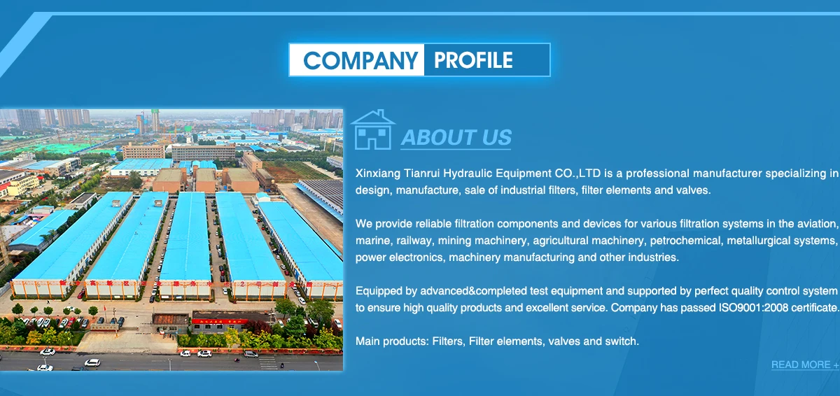 Xinxiang Tianrui Hydraulic Equipment Co., Ltd. Filter Element