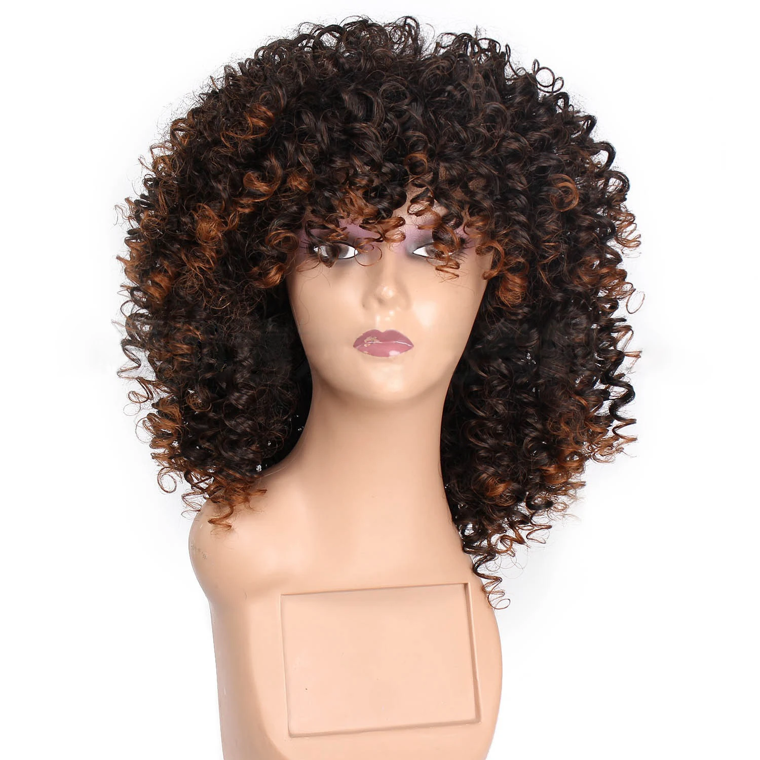 High quality African short curly hair chemical fiber wig Afro Wave synthetic wig, Brown
High quality African short curly hair chemical fiber wig Afro Wave synthetic wig, Brown