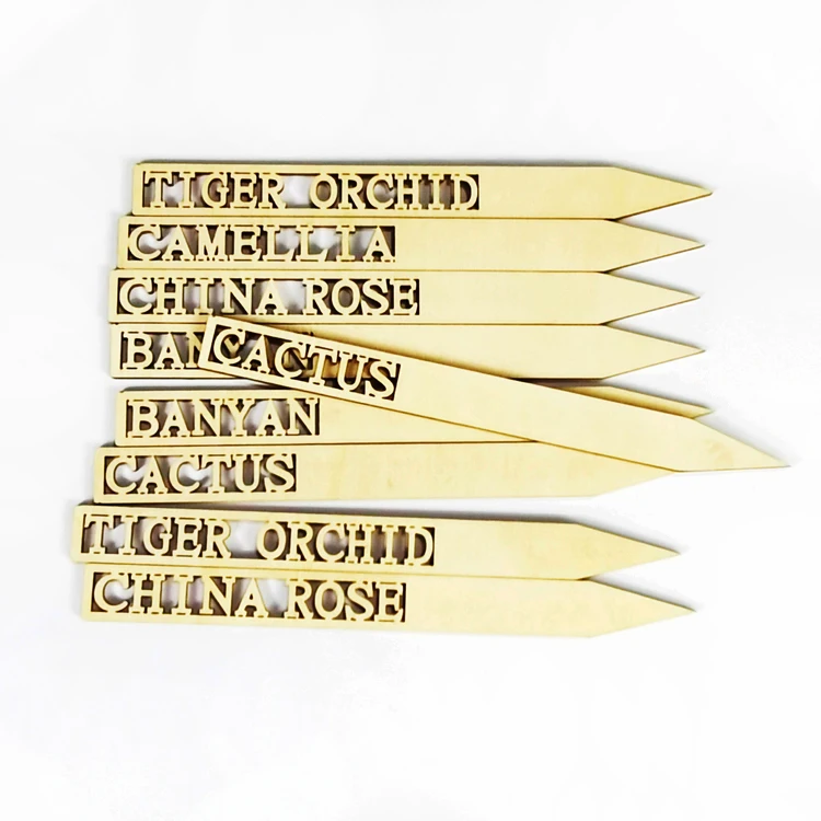 Custom Made Basswood Plywood Material Hollow Plant Name Tag Label, Natural wood color
Custom Made Basswood Plywood Material Hollow Plant Name Tag Label, Natural wood color