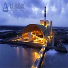 Steel Structure Space Frame Power Plant Barrel Shape Coal Storage Shed with Metal Roofing