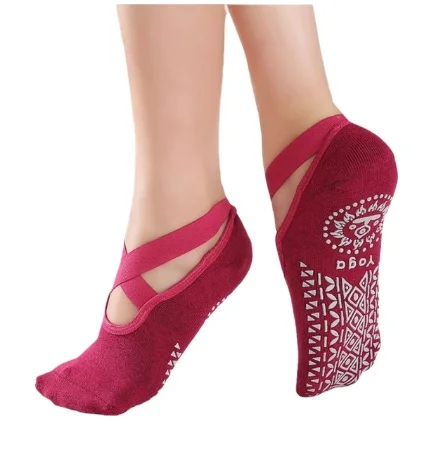 Cotton glue towelsocks cross belt yoga socks women floor socks fitness hair ring bottom sports socks, Picture
Cotton glue towelsocks cross belt yoga socks women floor socks fitness hair ring bottom sports socks, Picture