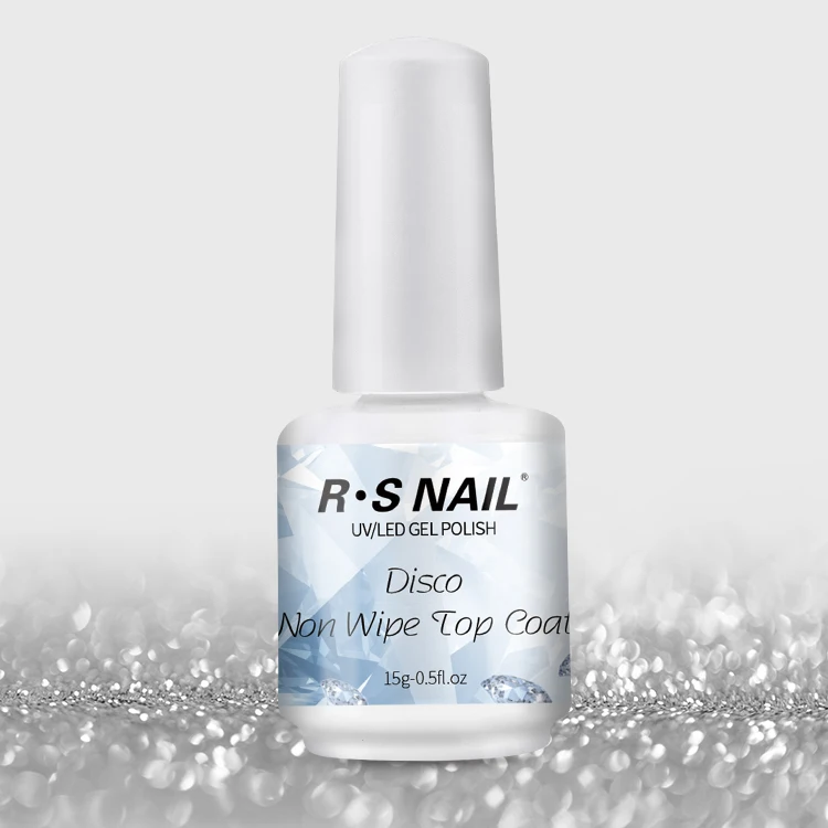 R S Nail new product disco shine non-wipe top coat reflective shine non-wipe top coat
R S Nail new product disco shine non-wipe top coat reflective shine non-wipe top coat