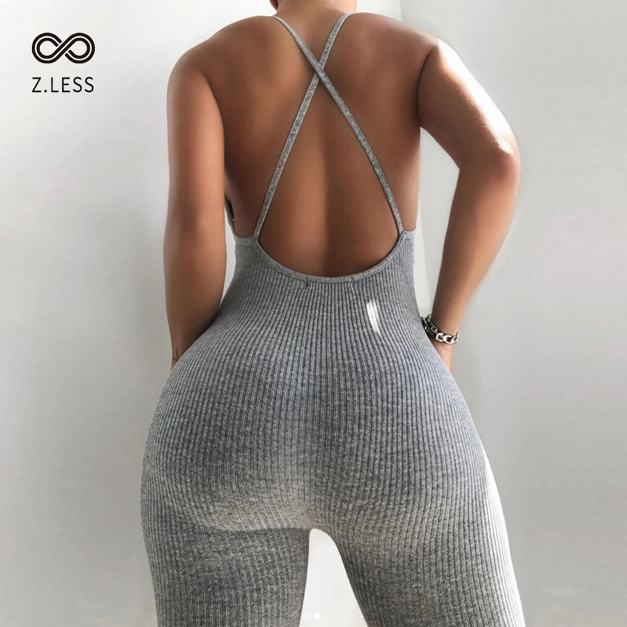 Z.LESS 1Piece Jumpsuit Sexy Bandage Backless Slim Workout Yoga Outfits Jogger Set Women Bodysuits Sexy Rompers Clubwear Trousers
Z.LESS 1Piece Jumpsuit Sexy Bandage Backless Slim Workout Yoga Outfits Jogger Set Women Bodysuits Sexy Rompers Clubwear Trousers