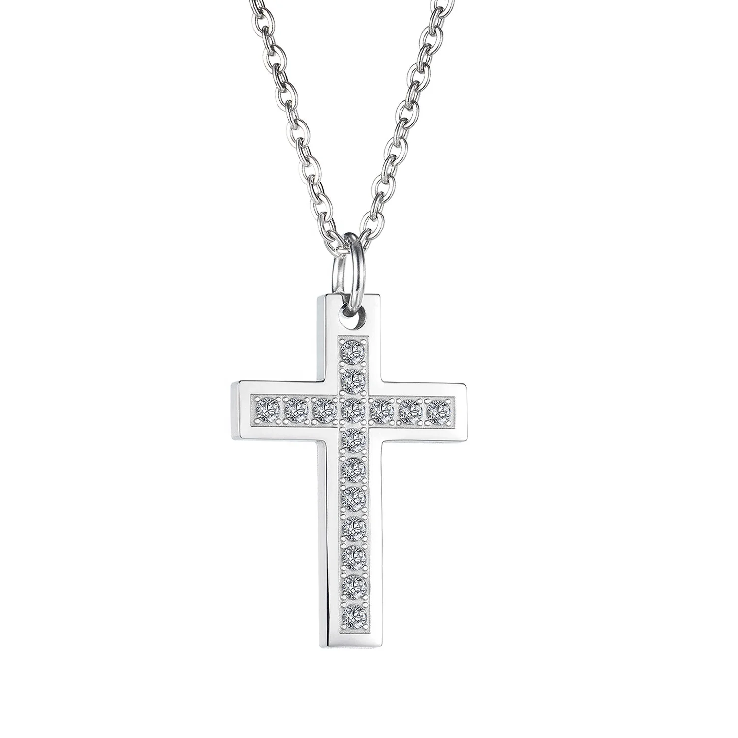 high end zircon diamond jade men's trendy hip hop stainless steel clavicle chain cross pendant necklace
high end zircon diamond jade men's trendy hip hop stainless steel clavicle chain cross pendant necklace