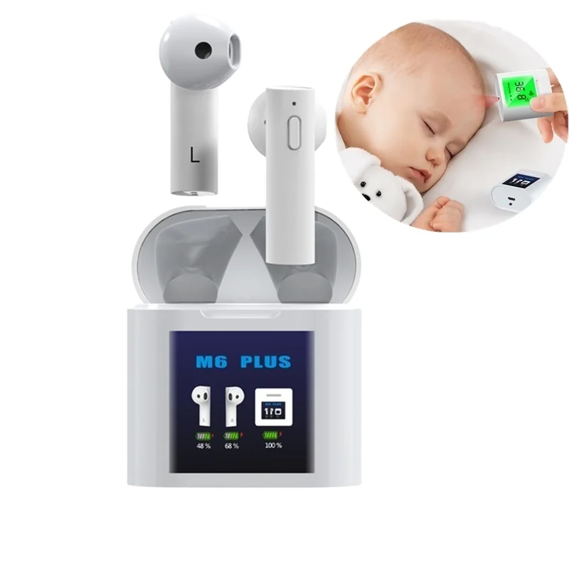 Update TWS M6plus Wireless Earphone LCD Display Fone De Ouvido Sport Earphones Earbuds With Temperature Tester
Update TWS M6plus Wireless Earphone LCD Display Fone De Ouvido Sport Earphones Earbuds With Temperature Tester