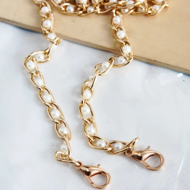40-120cm Women Imitated Pearl Bag Chain Replacement Long Crossbody Shoulder Bag Strap Handbag Female Handle Belt Bag Parts
40-120cm Women Imitated Pearl Bag Chain Replacement Long Crossbody Shoulder Bag Strap Handbag Female Handle Belt Bag Parts
