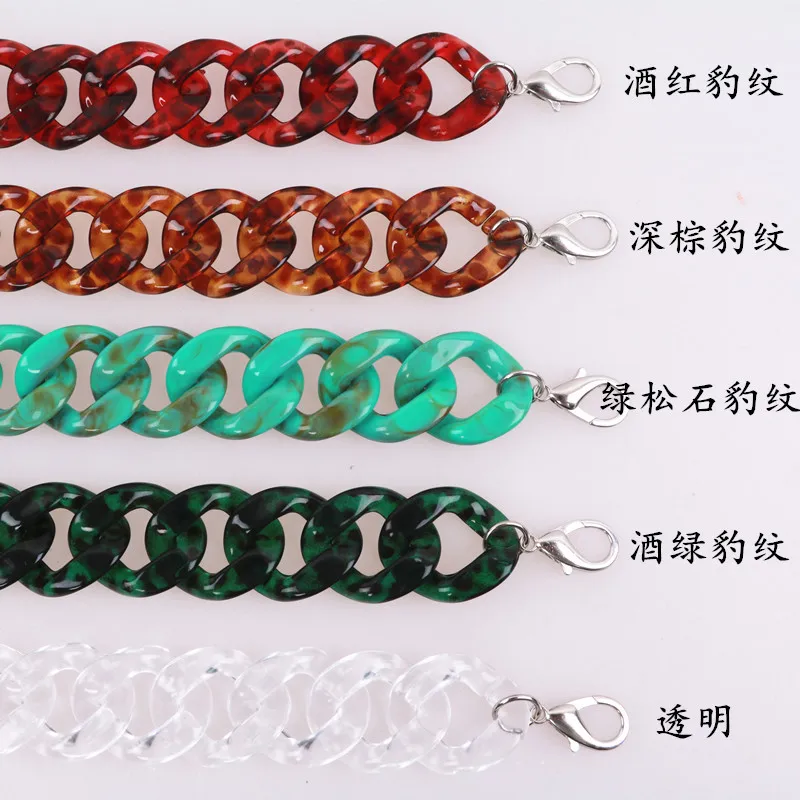 big width 4CM substance acrylic chain acrylic handbags accessories, Sotck more than 10
big width 4CM substance acrylic chain acrylic handbags accessories, Sotck more than 10