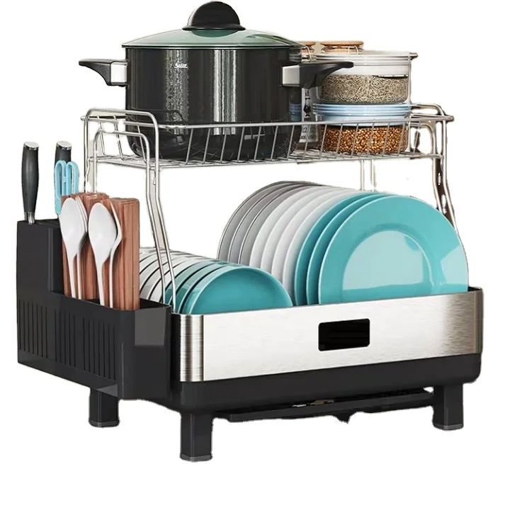 2 Tier Stainless Steel Kitchen Dish Racks Metal Wire Kitchen Wine Plate Dish Drying Racks Table Storage Dish Rack, Silver
2 Tier Stainless Steel Kitchen Dish Racks Metal Wire Kitchen Wine Plate Dish Drying Racks Table Storage Dish Rack, Silver