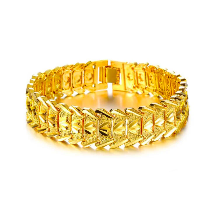 Factory direct wholesale cross-border jewelry wrist bracelet copper gold-plated men's bracelet
Factory direct wholesale cross-border jewelry wrist bracelet copper gold-plated men's bracelet