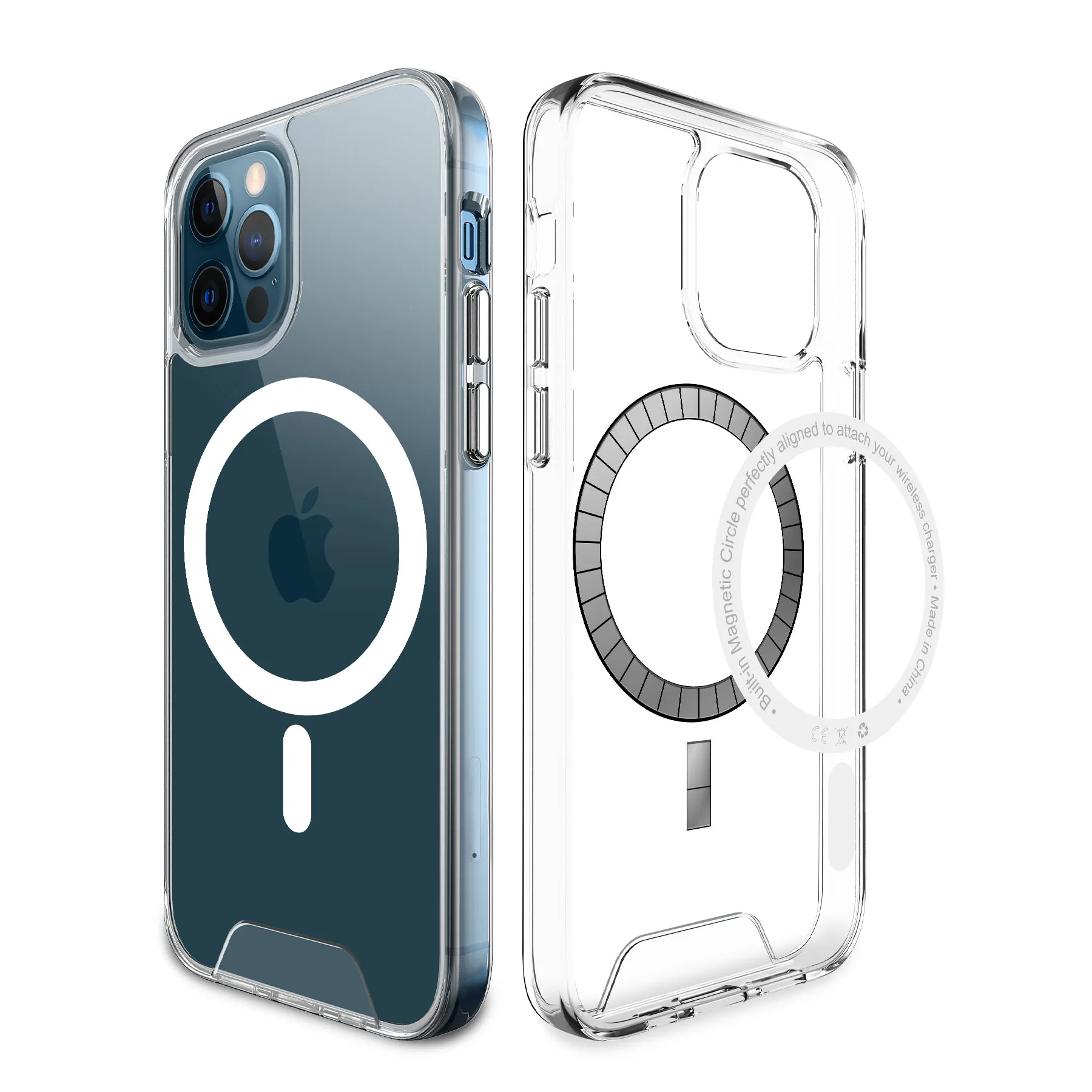 Custom Logo hard PC Back Soft TPU Frame Cover Cell Mobile Clear Charger Magnetic Transparent Phone Magsafing Case for iphone 13
Custom Logo hard PC Back Soft TPU Frame Cover Cell Mobile Clear Charger Magnetic Transparent Phone Magsafing Case for iphone 13