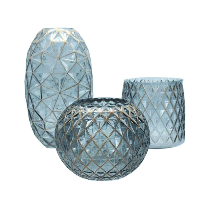 Wedding Home Decor Gold Diamond Color Glass Crystal Luxury Flower Vase, Customized color
Wedding Home Decor Gold Diamond Color Glass Crystal Luxury Flower Vase, Customized color