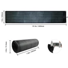 90w rollable amorphous silicon thin film solar cell flexible solar panel