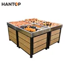 Strong metal and wood supermarket shelf for store HAN-SGT05 A583