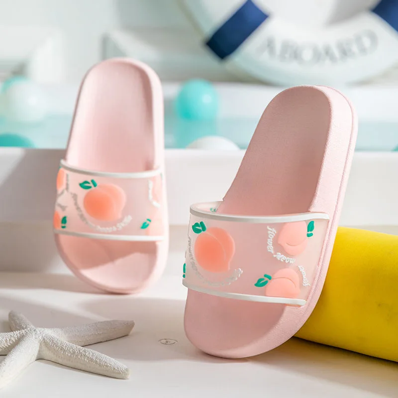 Candy colored soft PVC plastic printed logo children's slippers Indoor non-slip slippers for children and babies
Candy colored soft PVC plastic printed logo children's slippers Indoor non-slip slippers for children and babies
