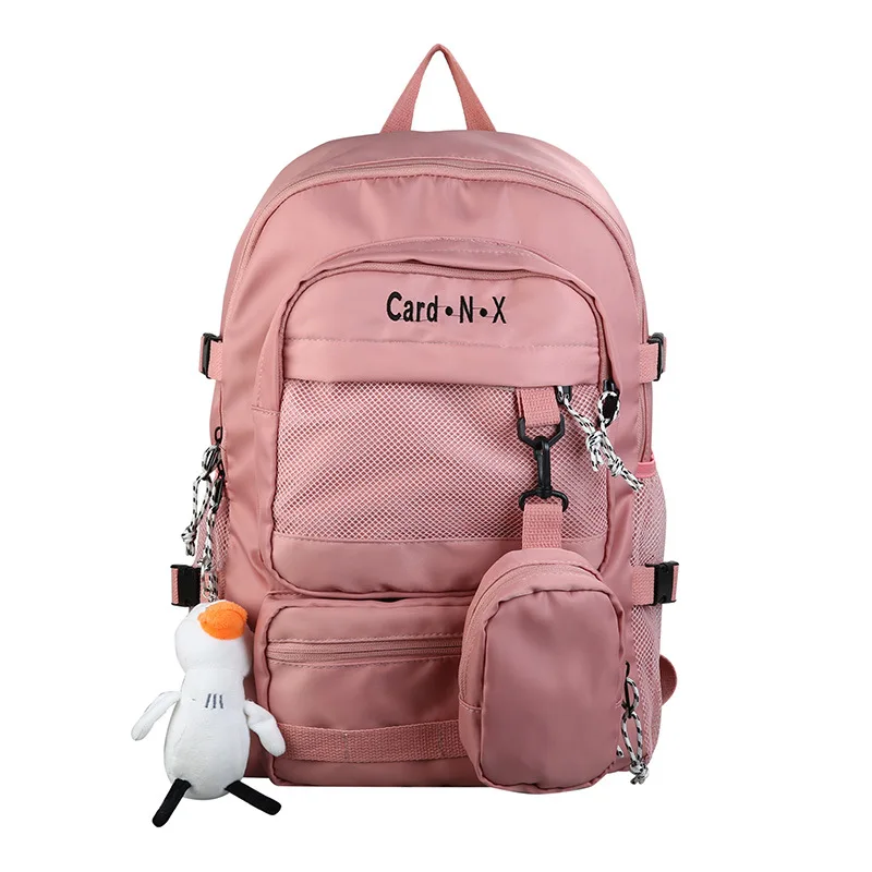 Summer New Style Simple Schoolbag Men Women Trendy Cool Large Capacity Couple New Travel Travel Bag Lady Pink Backpack
Summer New Style Simple Schoolbag Men Women Trendy Cool Large Capacity Couple New Travel Travel Bag Lady Pink Backpack