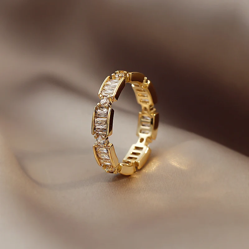 Size 7 Linked Square Cubic Zirconia Rings Circle Geometric Rings for Women Minimalist Gold Plated Jewelry Hand Accessories Hot
Size 7 Linked Square Cubic Zirconia Rings Circle Geometric Rings for Women Minimalist Gold Plated Jewelry Hand Accessories Hot