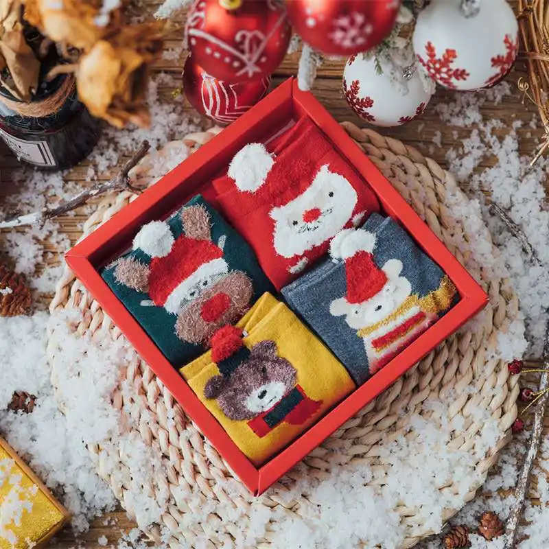 Factory Wholesale Fashion Thick Ugly Christmas 3D Cartoon Anime Pattern Soft Cotton Women Christmas Socks Gifts With Box
Factory Wholesale Fashion Thick Ugly Christmas 3D Cartoon Anime Pattern Soft Cotton Women Christmas Socks Gifts With Box