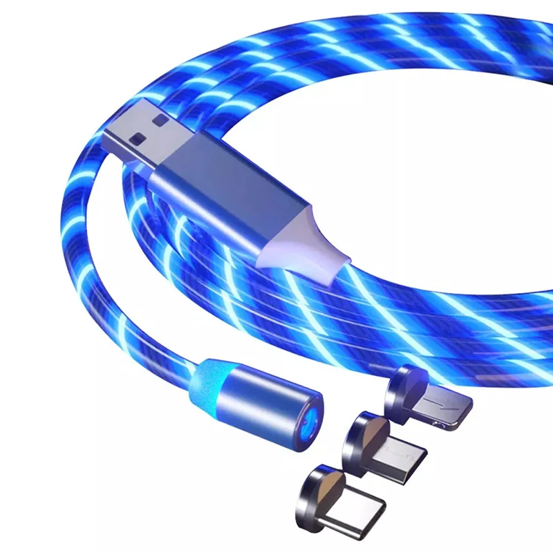 Mobile Phone Magnetic charging LED Cable For Iphone 12 Micro Type C Cable usb Flowing Light charger cable Samsung Xiaomi, Green, blue, pink, colorful
Mobile Phone Magnetic charging LED Cable For Iphone 12 Micro Type C Cable usb Flowing Light charger cable Samsung Xiaomi, Green, blue, pink, colorful