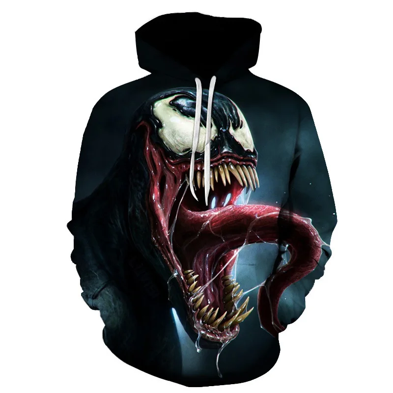Waterproof Hoodie Men's New 3d Sweater Venom Printing Sweater 3d Digital Printing Streetwear Trend Hoodie Distressed Hoodie, Customized color
Waterproof Hoodie Men's New 3d Sweater Venom Printing Sweater 3d Digital Printing Streetwear Trend Hoodie Distressed Hoodie, Customized color