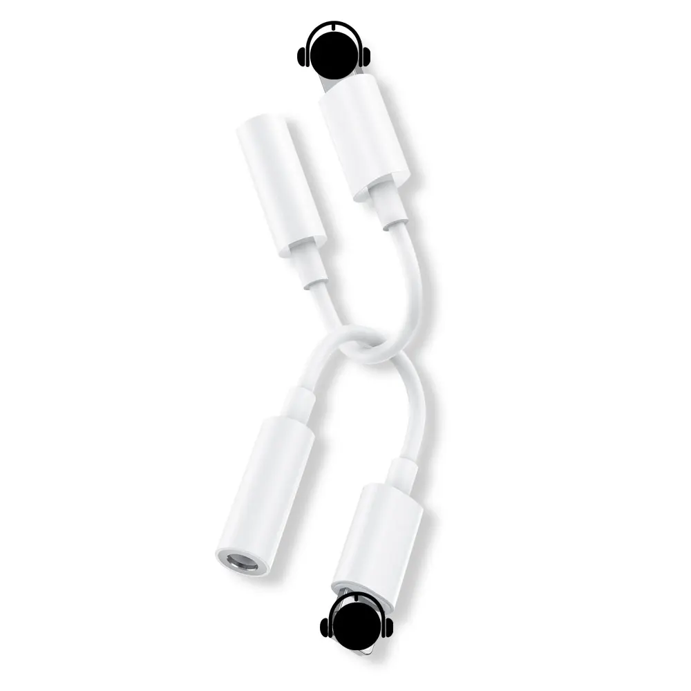 Factory Price Earphone Adapter Aux Cable 3.5mm White PVC Headphone Adapter Aux Cable For Iphone
Factory Price Earphone Adapter Aux Cable 3.5mm White PVC Headphone Adapter Aux Cable For Iphone