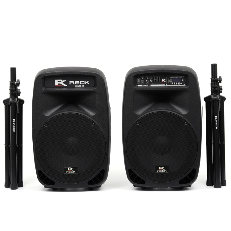 Portable 15-Inch 2-Way powered pa speaker system hifi audio system ceiling combo speaker aktiv set - ANKUX.COM