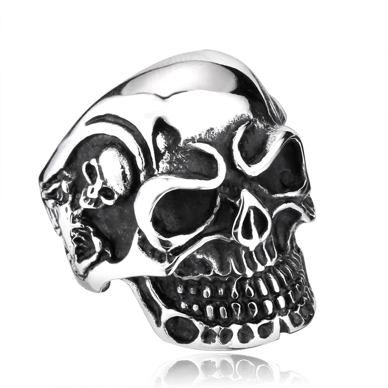 SS8-068R punk skeleton skull biker stainless steel ring gothic style skull dark vintage punk men's ring
SS8-068R punk skeleton skull biker stainless steel ring gothic style skull dark vintage punk men's ring
