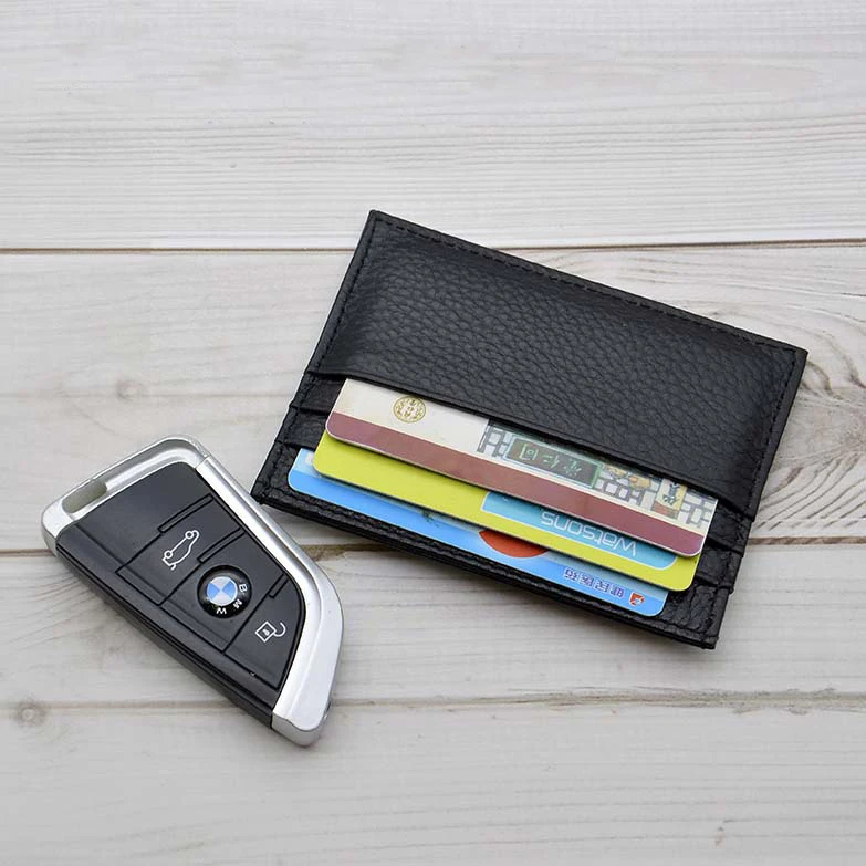Custom Leather Card Holder 100% Genuine Leather Credit Card Holder Slim Wallet Men Women Pocket Card Wallet with 6 Card Slots
Custom Leather Card Holder 100% Genuine Leather Credit Card Holder Slim Wallet Men Women Pocket Card Wallet with 6 Card Slots