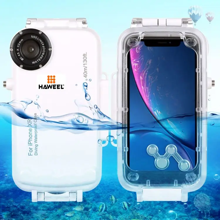 HAWEEL for iPhone XR 40m 130ft Cover Underwater Housing Diving Case for Surfing Swimming Snorkeling Photo Video with Lanyard
HAWEEL for iPhone XR 40m 130ft Cover Underwater Housing Diving Case for Surfing Swimming Snorkeling Photo Video with Lanyard