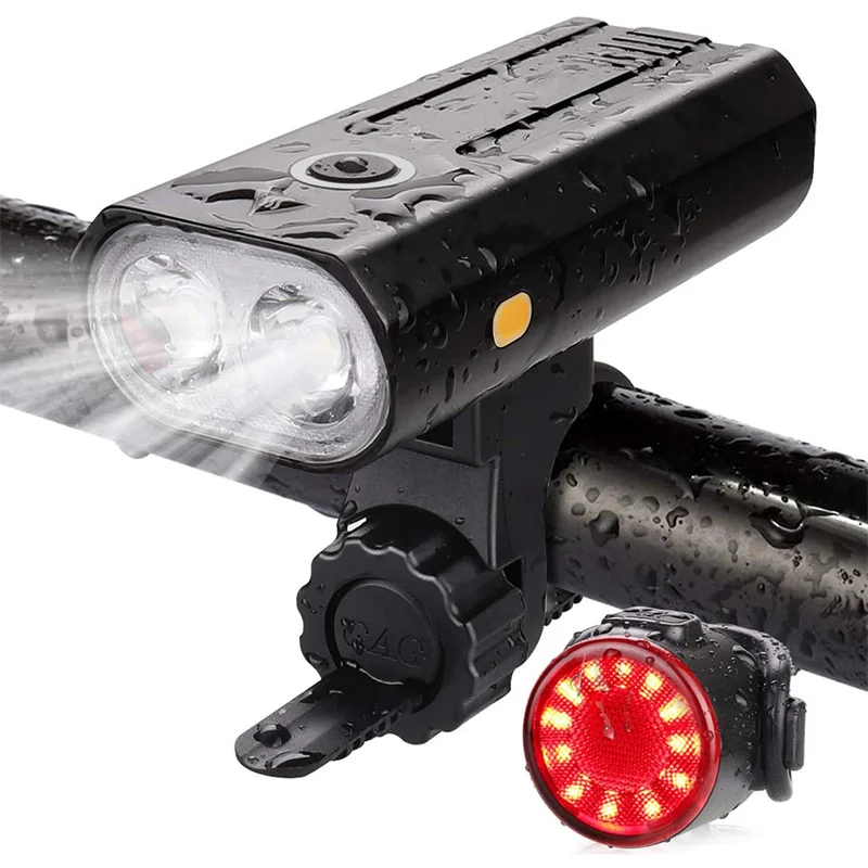 Bike Light Waterproof USB Rechargeable LED White Front Light 5 Modes And Red Tail Light 6 Modes Combination Bicycle Accessories
Bike Light Waterproof USB Rechargeable LED White Front Light 5 Modes And Red Tail Light 6 Modes Combination Bicycle Accessories