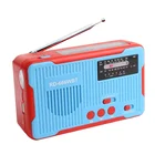 Hand Crank Dynamo Flashlight Portable Style Solar Radio Built In Speaker Function With Desk Lamp Power Bank