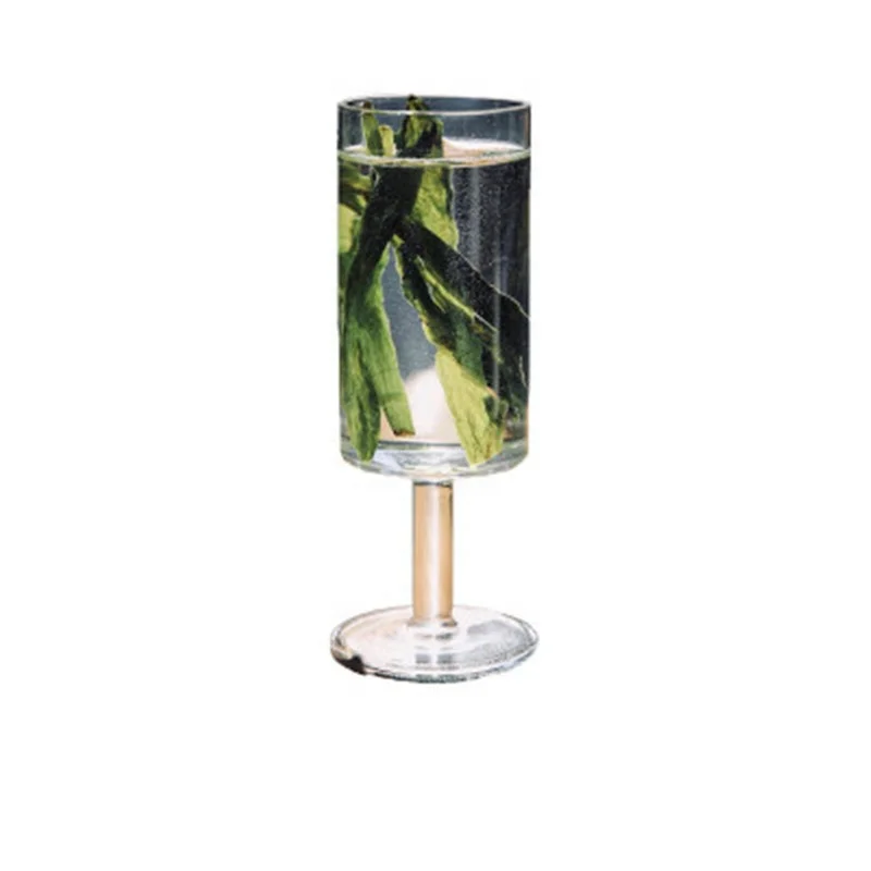 Goblet Straight Household Tea Beer Cup, Transparent