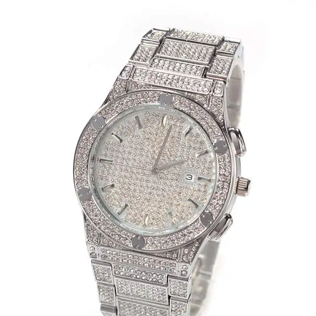Hot Selling Wrist Watche Mens Iced Out Hiphop Full Diamond Relojes Ladies Automatic Digital Watch Quartz Watches Wholesale, Gold/silver/gold silver
Hot Selling Wrist Watche Mens Iced Out Hiphop Full Diamond Relojes Ladies Automatic Digital Watch Quartz Watches Wholesale, Gold/silver/gold silver