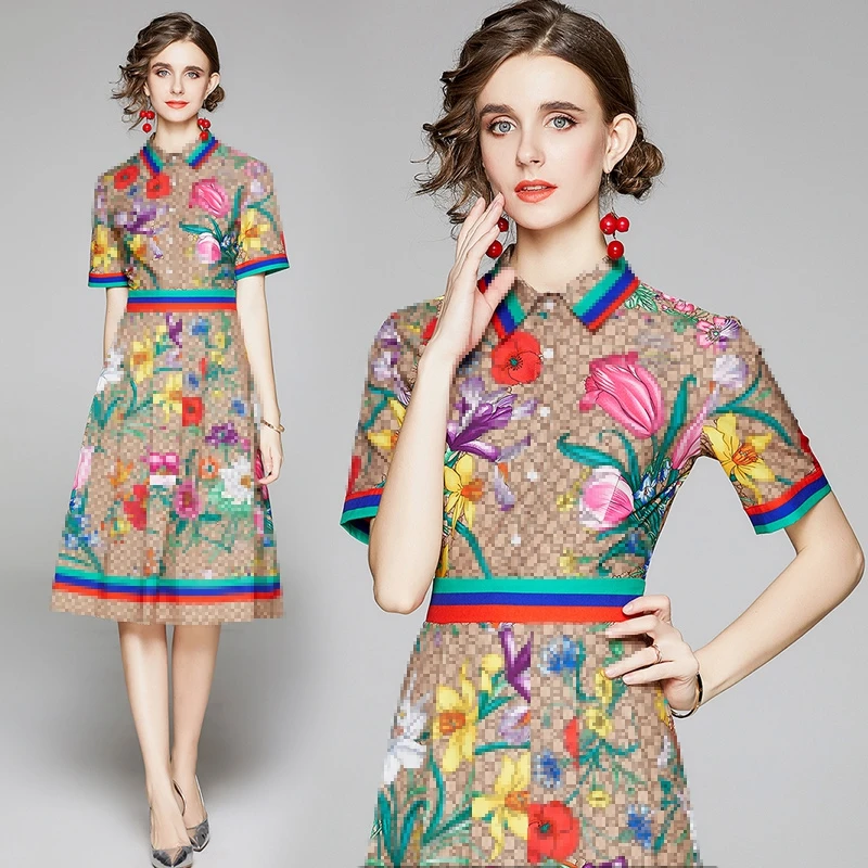 In stock 2021 vintage style elegant turn down collar short sleeve beautiful women new feeling clothing floral summer dresses, Shown
In stock 2021 vintage style elegant turn down collar short sleeve beautiful women new feeling clothing floral summer dresses, Shown