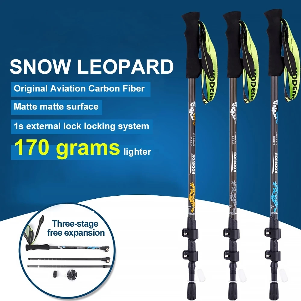 Portable Carbon fiber walking stick telescopic three Section locking folding walking stick For Camping Hiking Climbing, Blue/yellow/gray
Portable Carbon fiber walking stick telescopic three Section locking folding walking stick For Camping Hiking Climbing, Blue/yellow/gray