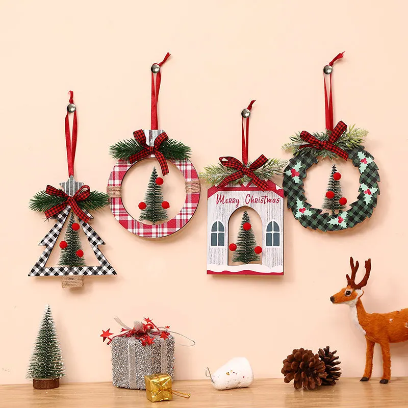 New Christmas decorations Cedar tree Christmas tree scene circular small pendant scene decoration supplies
New Christmas decorations Cedar tree Christmas tree scene circular small pendant scene decoration supplies