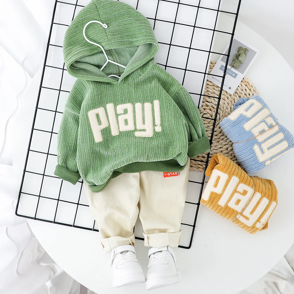 2021 amazon hot selling cotton long sleeve and hooded neck sweet cute kids boys two piececes of cloths fall wholesale, Green/blue/yellow
2021 amazon hot selling cotton long sleeve and hooded neck sweet cute kids boys two piececes of cloths fall wholesale, Green/blue/yellow