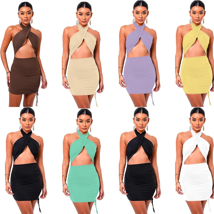 2021 New Arrivals Spring Clothing Crop Solid Hollow Out Bodycon Halter Sleeveless Drawstring Dress For Women
2021 New Arrivals Spring Clothing Crop Solid Hollow Out Bodycon Halter Sleeveless Drawstring Dress For Women