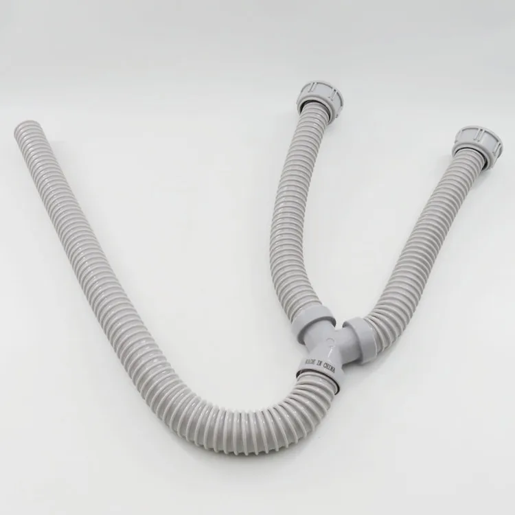 Double plastic drain hose sink waste hose corrugated hose washbasin flexible pipe