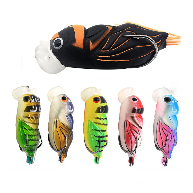 12.6g Artificial cicada Lure Fishing Bait Double Hook Top Water Floating china soft Insect Lures 2021
12.6g Artificial cicada Lure Fishing Bait Double Hook Top Water Floating china soft Insect Lures 2021