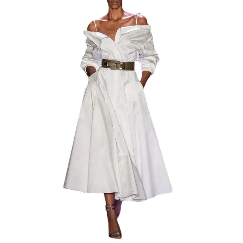 2021 New Style Dress Women Casual Shirt Collar Dress Sexy Summer Solid Dresses For Lady, Customized color
2021 New Style Dress Women Casual Shirt Collar Dress Sexy Summer Solid Dresses For Lady, Customized color
