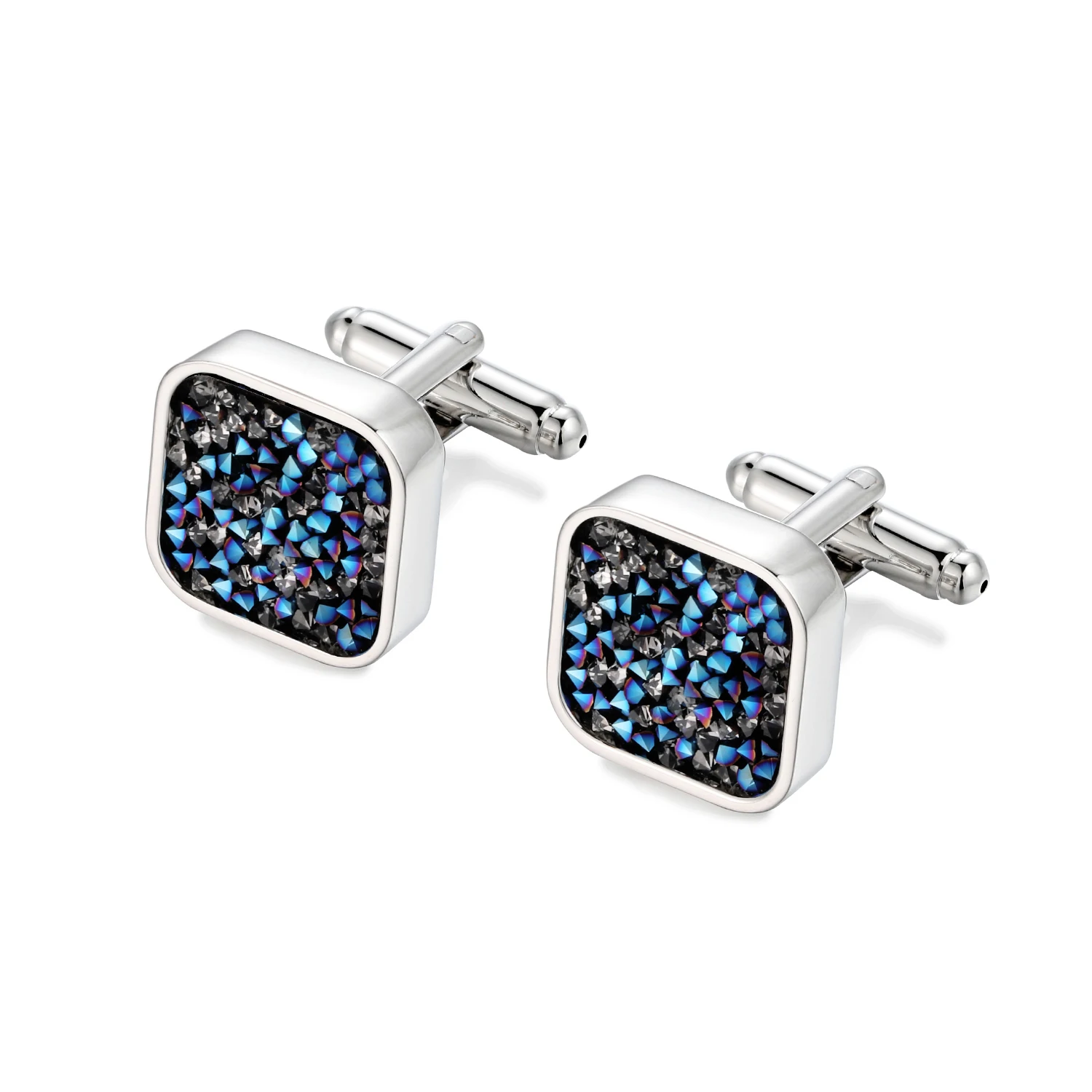New Products Silver Color Wedding Jewelry Cufflinks Copper/Brass Crystal Cufflink Crystal For Men's In Stock
New Products Silver Color Wedding Jewelry Cufflinks Copper/Brass Crystal Cufflink Crystal For Men's In Stock